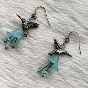 Hummingbird dangle earrings